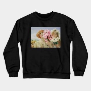 Summer Offering (1911) by Sir Lawrence Alma-Tadema Crewneck Sweatshirt